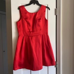 Red bow back dress